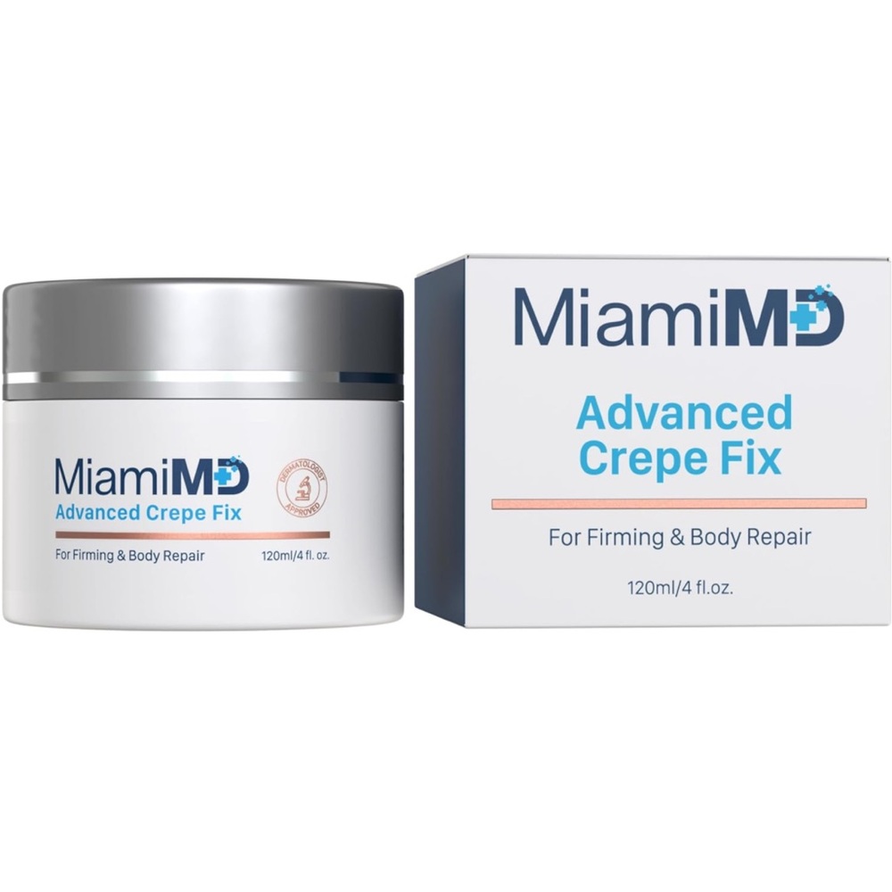 MiamiMD Advanced Crepe Fix cream For Firming + Body Repair 120ml 4fl oz New
